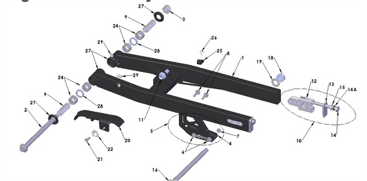 2025 Cobra CX50 SRx FWE - SWINGARM