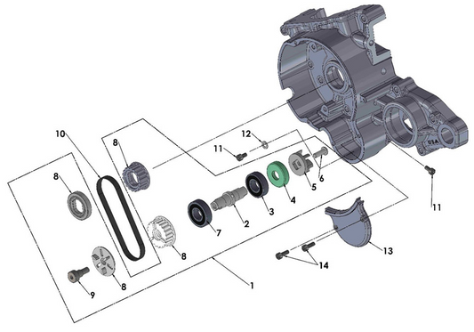 2017 Cobra CX50 P3 - ENGINE - WATER PUMP