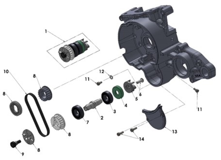 2026 Cobra CX50 SRx FWE - ENGINE - WATER PUMP