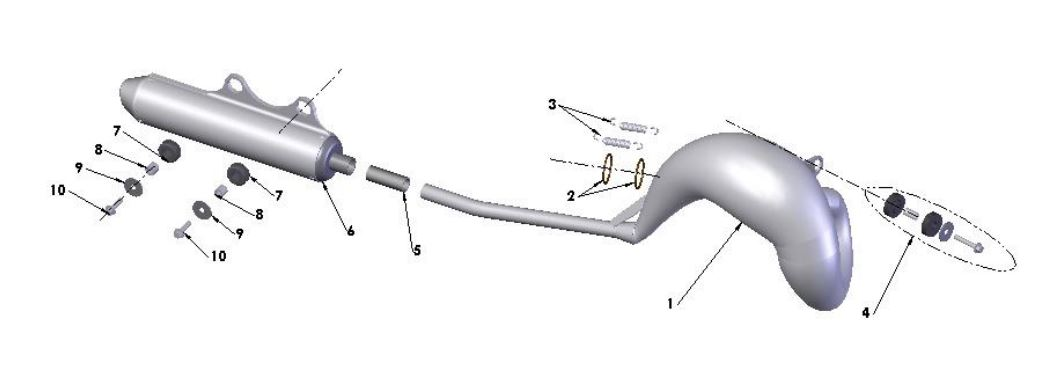 2019 Cobra CX50 JR - EXHAUST SYSTEM