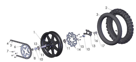 2020 Cobra CX50 FWE - WHEEL - REAR