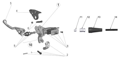 2018 Cobra CX65 - CLUTCH MASTER CYLINDER