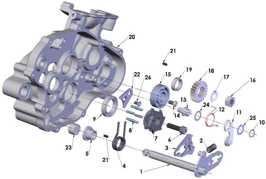 2018 Cobra CX65 - ENGINE - SHIFT MECHANISM