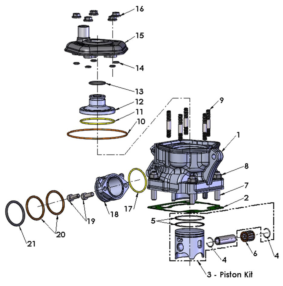 2022 Cobra CX65 - ENGINE - TOP END