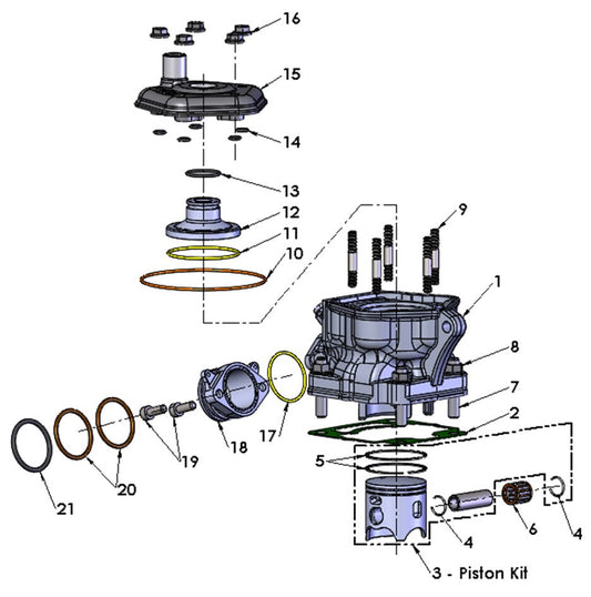 2022 Cobra CX65 - ENGINE - TOP END