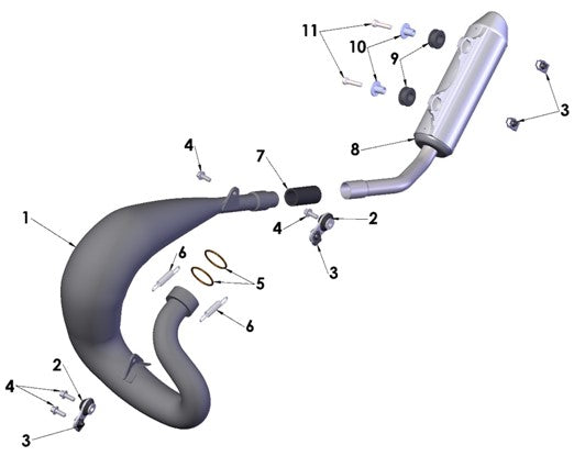 2023 Cobra CX65 - EXHAUST SYSTEM