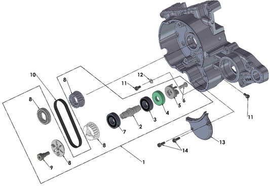 2022 Cobra CX50 JR - ENGINE - WATER PUMP