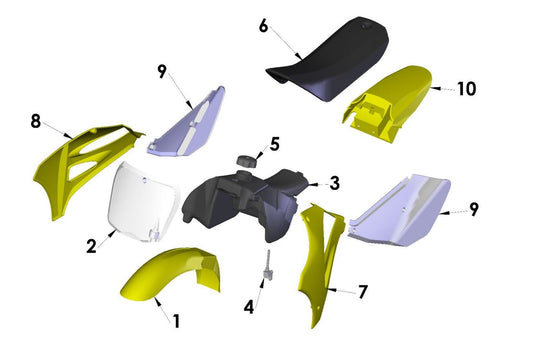 2020 Cobra CX50 FWE - BODYWORK - SEAT - TANK