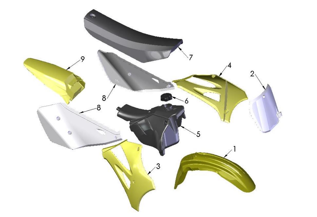 2020 Cobra CX65 -  BODYWORK - SEAT - TANK