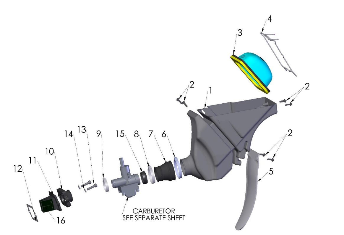 2019 Cobra CX50 FWE - AIRBOX & INLET SYSTEM