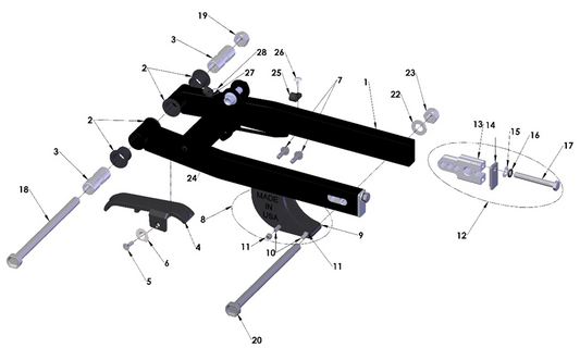 2025 Cobra CX50 JR -  SWINGARM