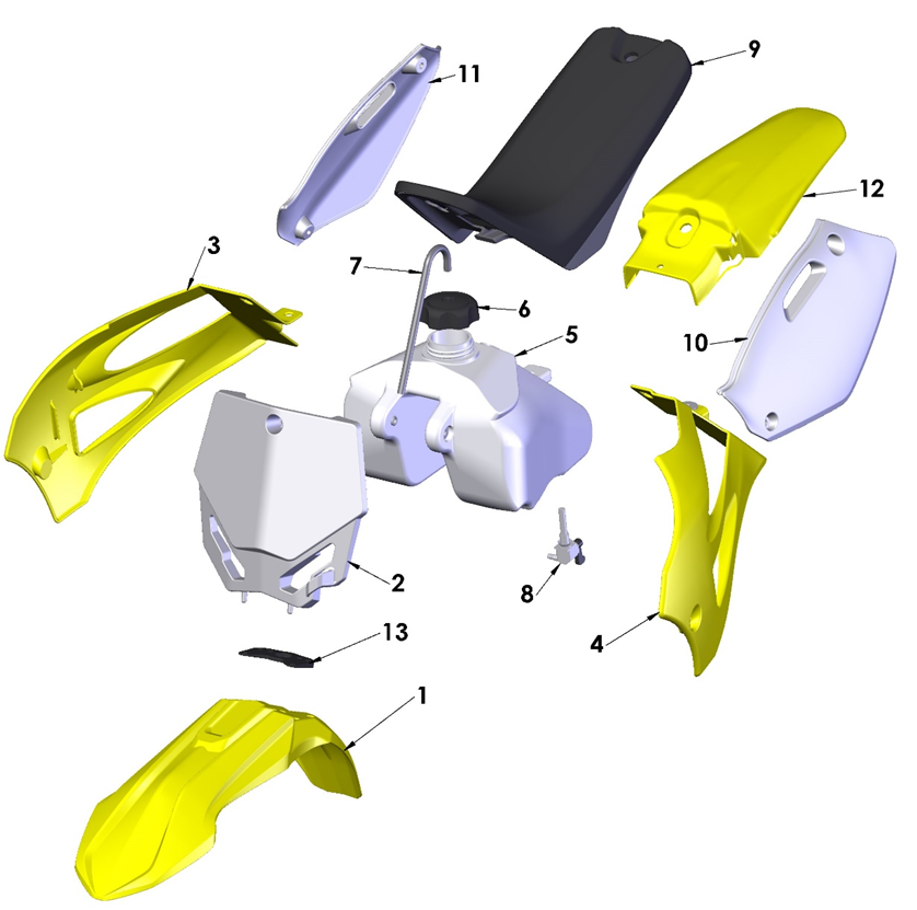 2024 Cobra CX50 JR - BODYWORK - SEAT - TANK