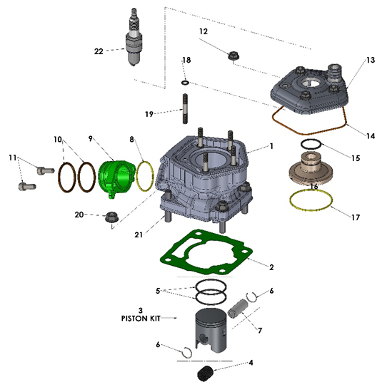 2023 CX50 JR - ENGINE - TOP END