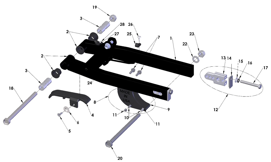 2024 Cobra CX50 JR - SWINGARM