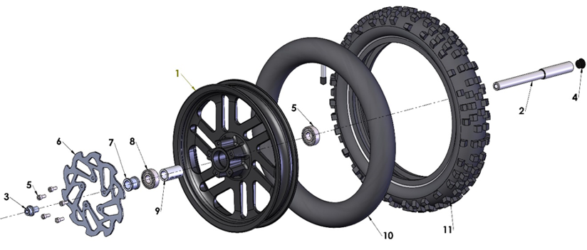 2024 Cobra CX50 JR - WHEEL - FRONT