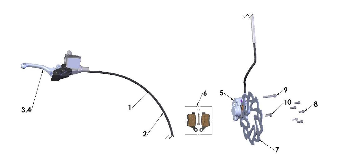 2020 Cobra CX50 P3 - BRAKE - FRONT