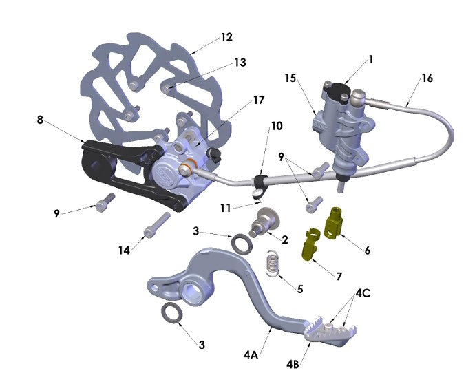 2026 Cobra CX5e - BRAKE - REAR
