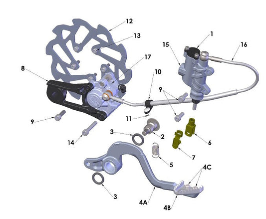 2025 Cobra CX5e - BRAKE - REAR