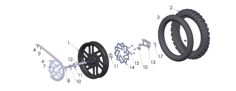2025 Cobra CX50 JR - WHEEL - REAR