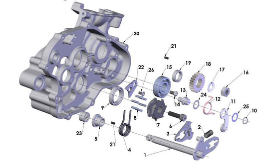 2025 Cobra CX65 - ENGINE - SHIFT MECHANISM