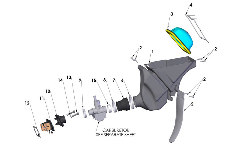 2017 Cobra CX50 KING - AIRBOX & INLET SYSTEM