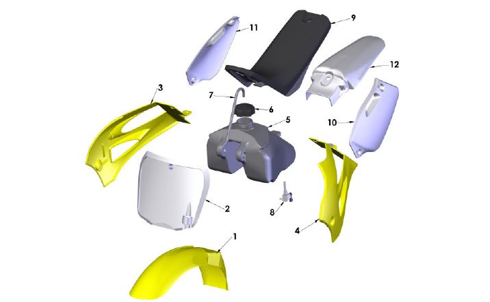 2018 Cobra CX50 JR - BODYWORK - SEAT - TANK