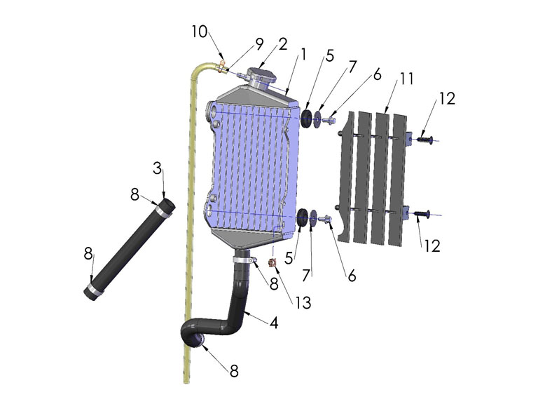 2017 Cobra CX50 FWE - COOLING SYSTEM