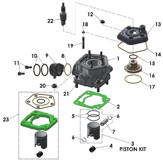 2024 Cobra CX50 FWE - ENGINE - TOP END