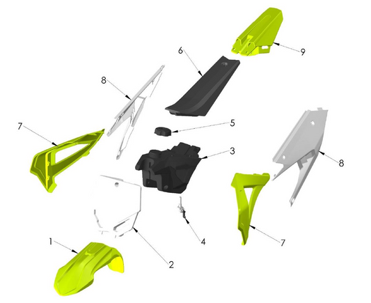 2021 Cobra CX50 SRx KING - BODYWORK - SEAT - TANK