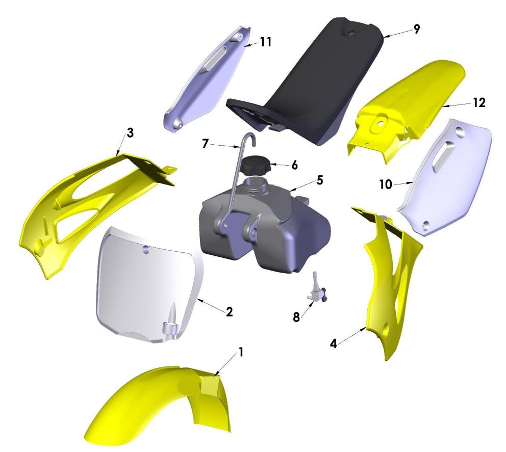 2019 Cobra CX50 JR - BODYWORK - SEAT - TANK