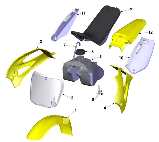 2019 Cobra CX50 JR - BODYWORK - SEAT - TANK