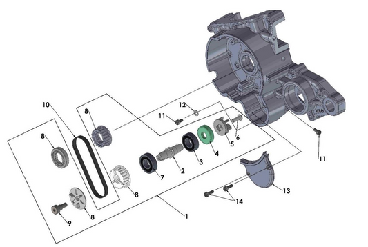 2022 Cobra CX50 SRX FWE - ENGINE - WATER PUMP