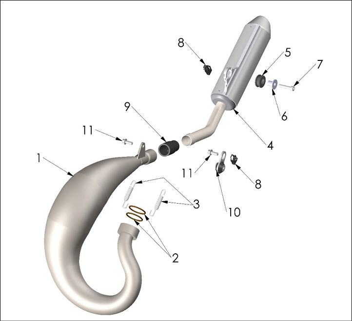 2026 Cobra CX50 JR - EXHAUST SYSTEM