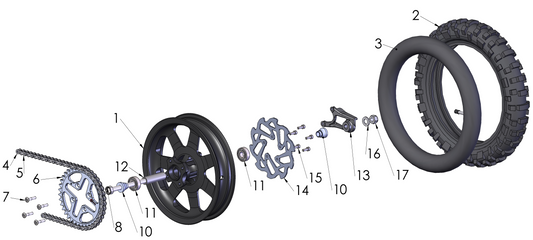 2017 Cobra CX50 JR - WHEEL - REAR