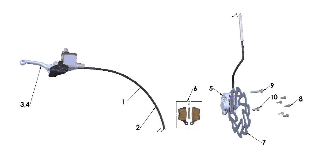 2020 Cobra CX50 JR - BRAKE - FRONT