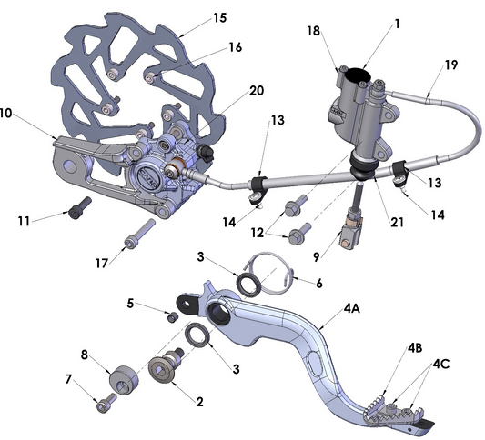 2020 Cobra CX50 FWE - BRAKE - REAR