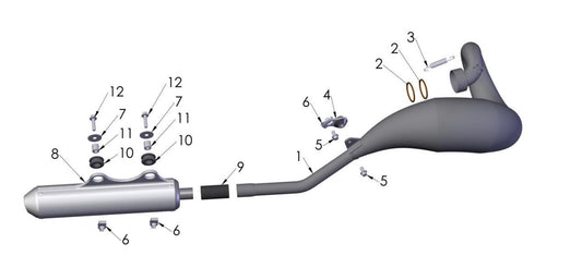 2020 Cobra CX50 KING - EXHAUST SYSTEM