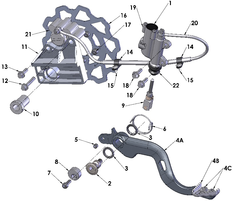 2017 Cobra CX50 KING - BRAKE - REAR