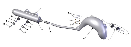 2020 Cobra CX50 JR - EXHAUST SYSTEM